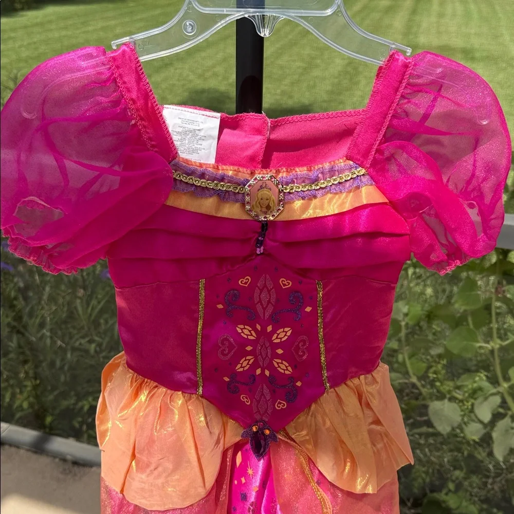 Rare vintage 2008 Barbie Liana Diamond Castle Costume Dress up size 4-6Y